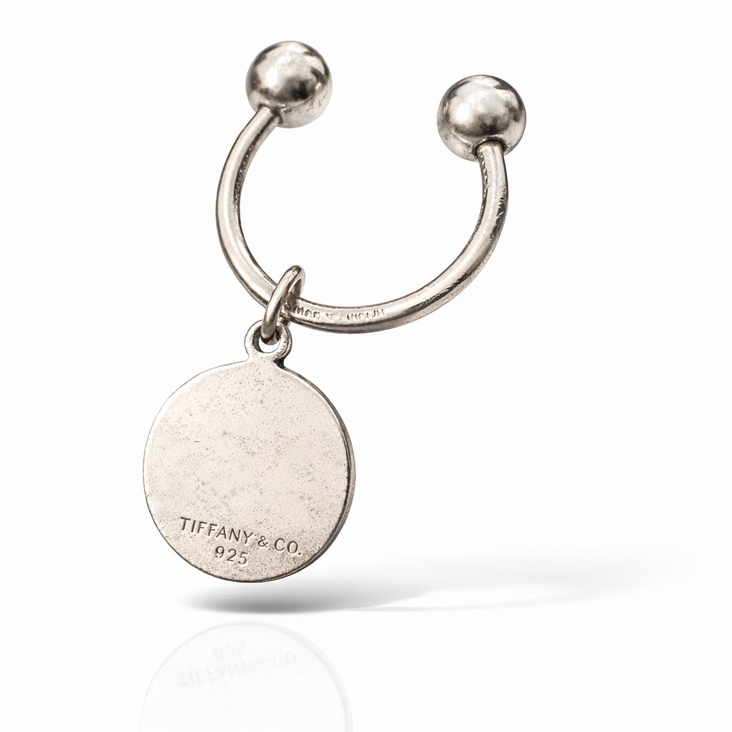 Authentic Tiffany & Co. Silver Round Key Holder